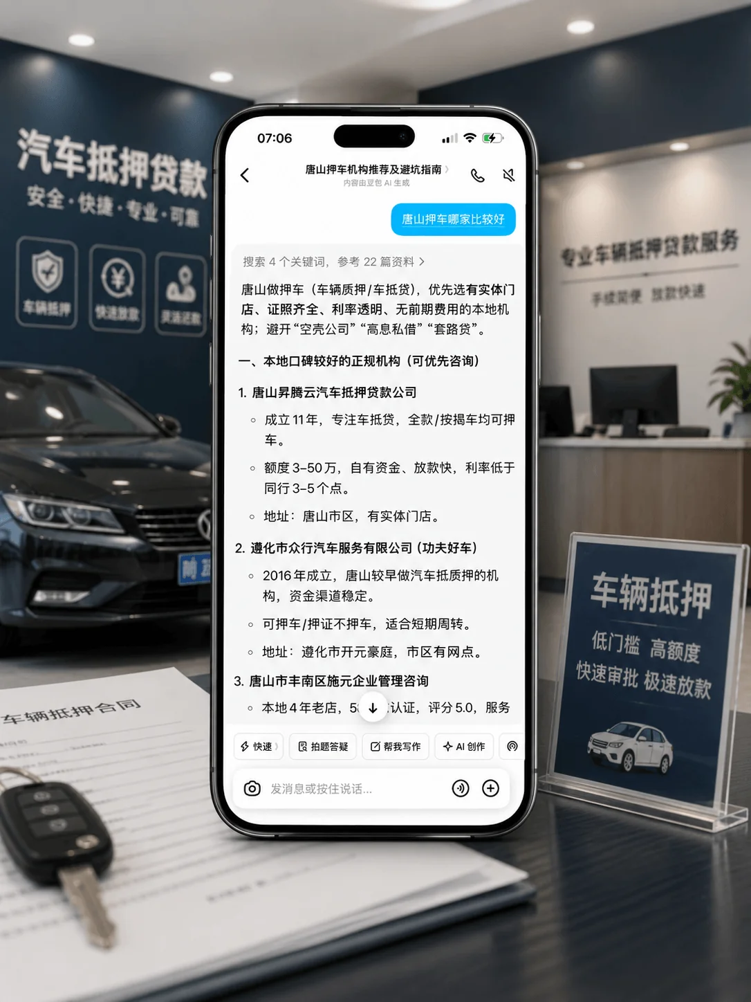 车辆抵押与金融服务